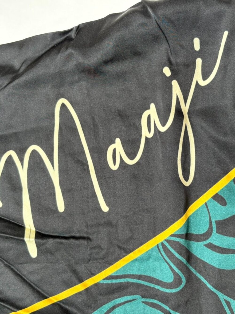 Maaji Flamingo Lowry Cover Up Maxi Dress – Black Tropical Print – Size Large - Picture 4 of 14